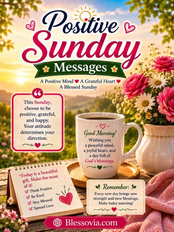 Encouraging & Positive Sunday Messages