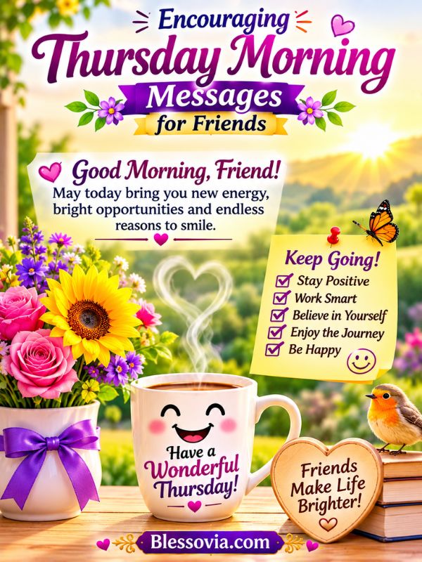 Encouraging Thursday Morning Messages for Friends