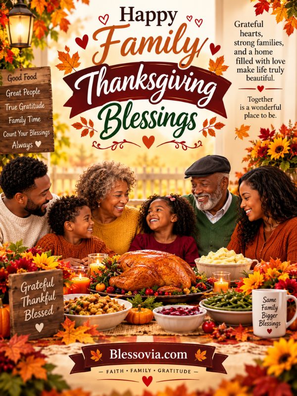 Family Happy Thanksgiving Blessings Images