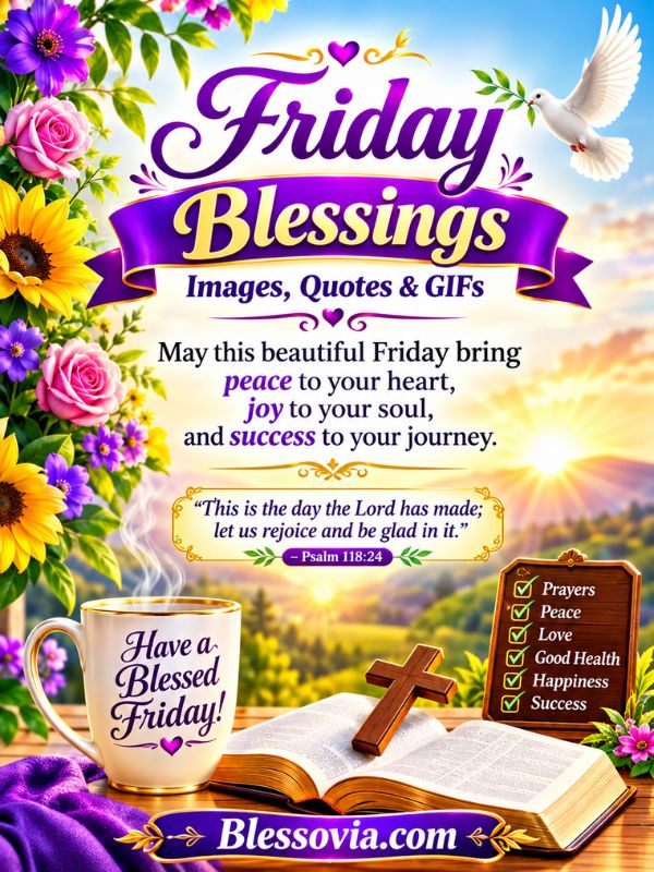 Friday Blessings Images, Quotes & GIFs