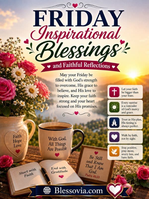 Friday Inspirational Blessings and Faithful Reflections