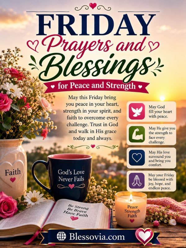 Friday Prayers and Blessings for Peace and Strength