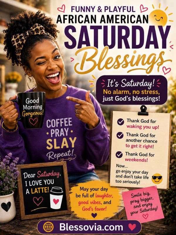 Funny & Playful African American Saturday Blessings