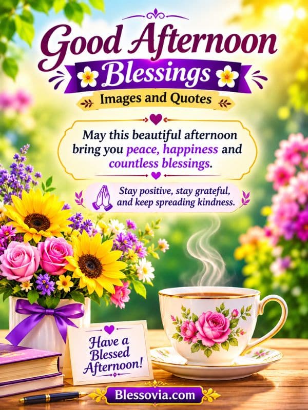 Good Afternoon Blessings Images and Quotes
