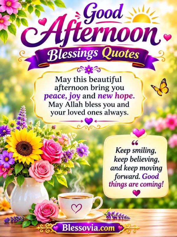 Good Afternoon Blessings Quotes
