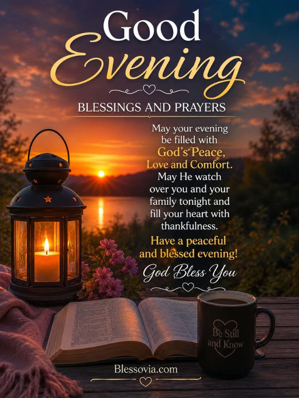 Good Evening Blessings and Prayers