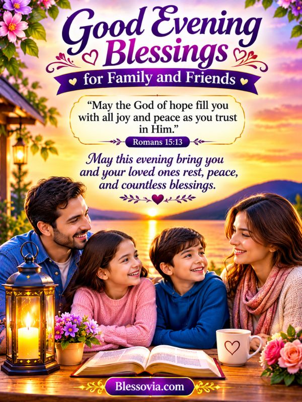 Good Evening Blessings for Family and Friends
