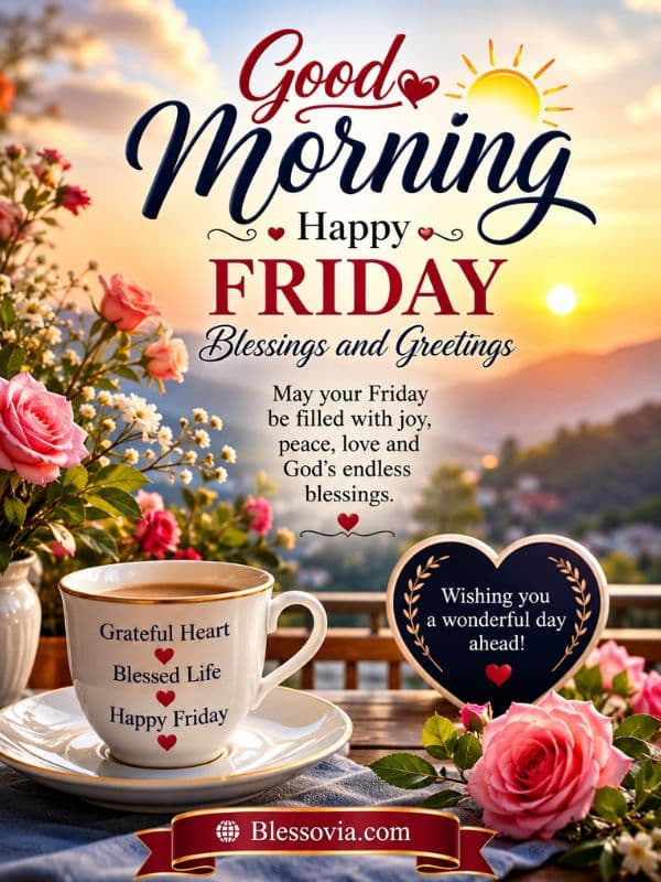 Good Morning Friday Blessings and Greetings