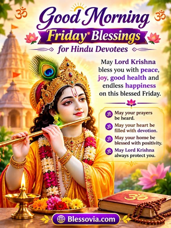 Good Morning Friday Blessings for Hindu Devotees