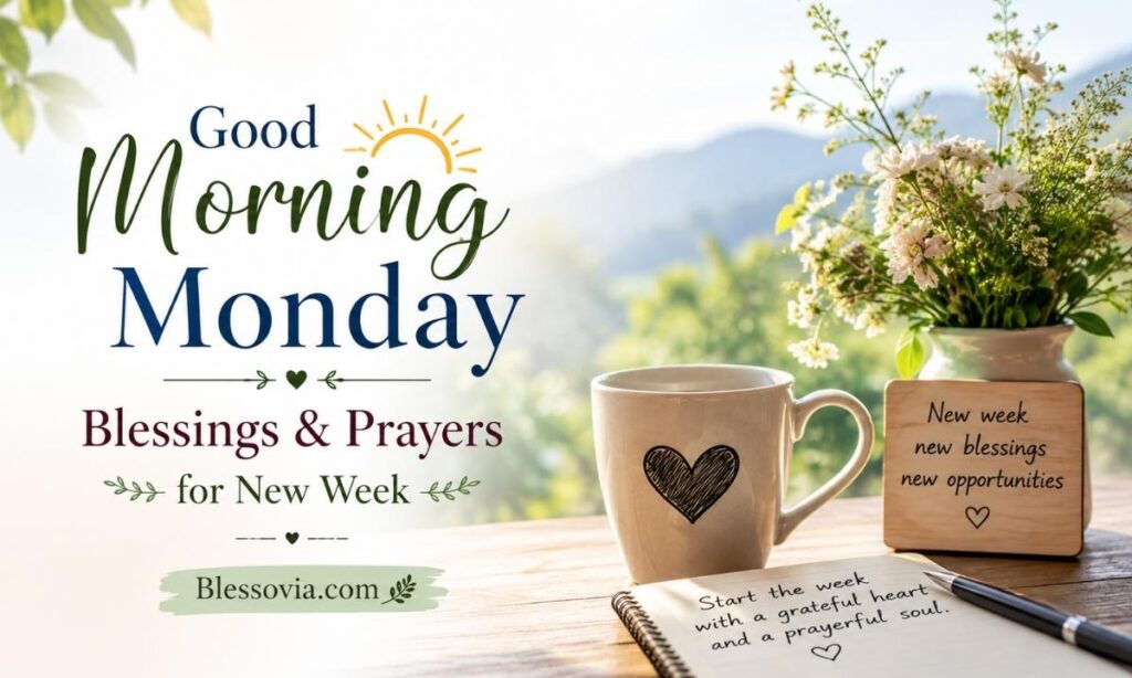 Good Morning Monday Blessings & Prayers for New Week