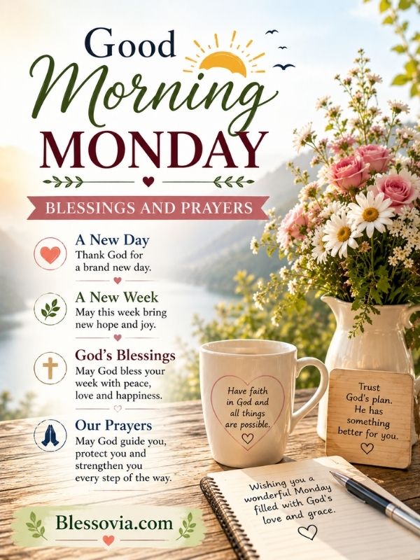 Good Morning Monday Blessings and Prayers