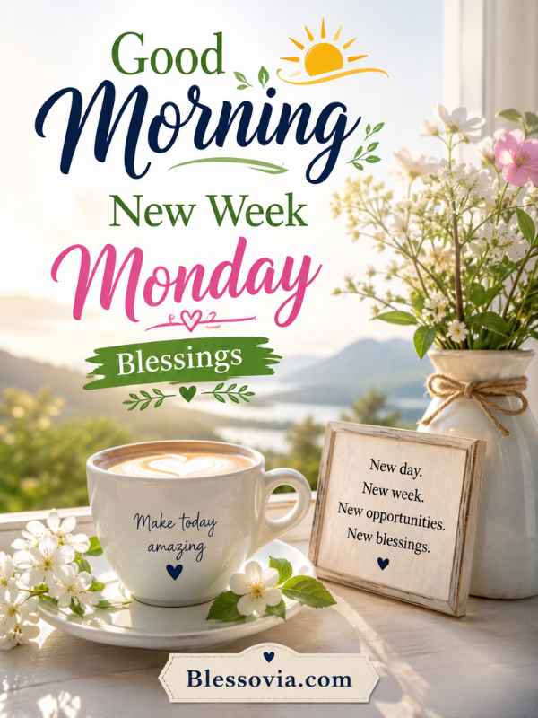 Good Morning New Week Monday Blessings