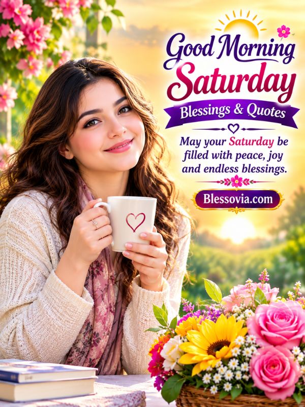 Good Morning Saturday Blessings & Quotes