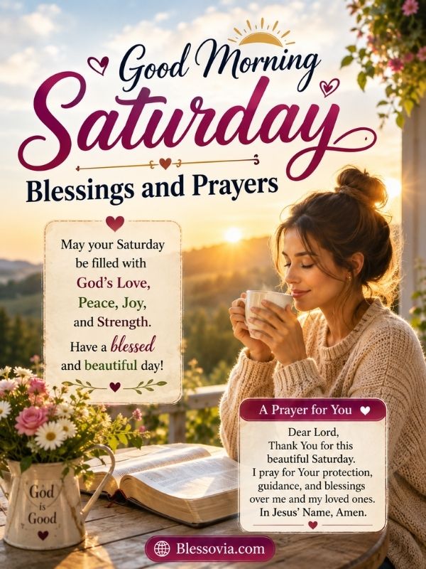 Good Morning Saturday Blessings and Prayers