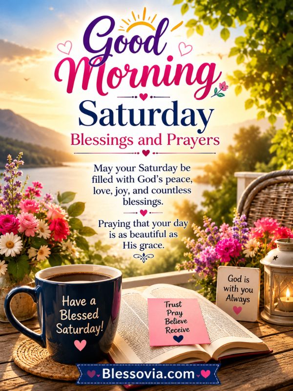 Good Morning Saturday Blessings and Prayers