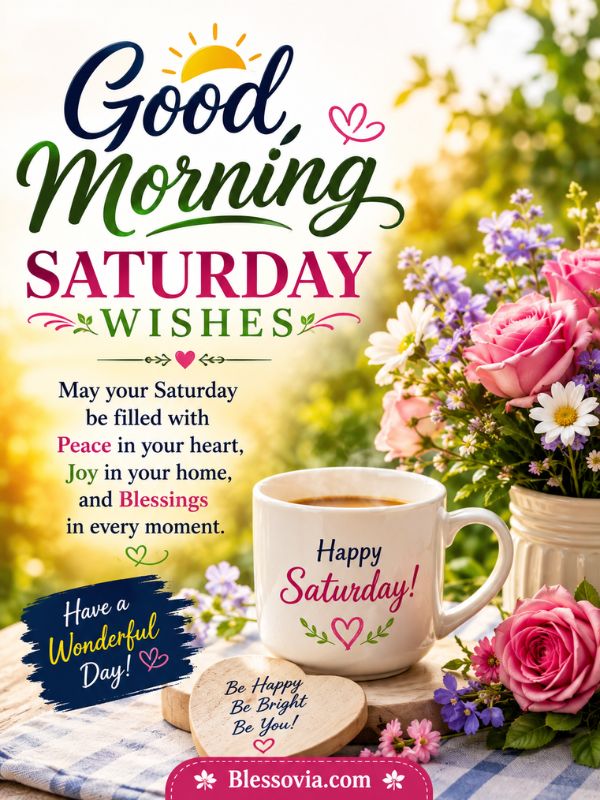 Good Morning Saturday Wishes 