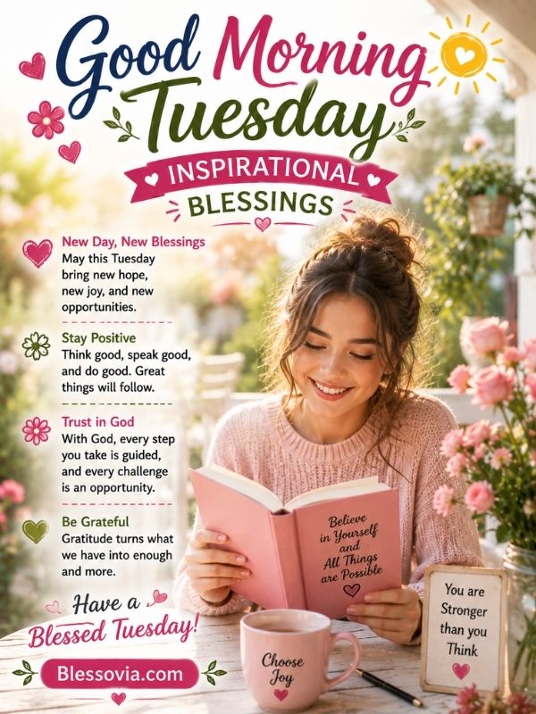 Good Morning Tuesday Inspirational Blessings