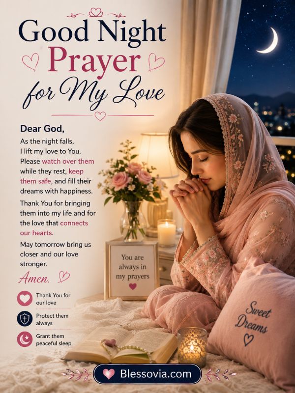 Good Night Prayer for My Love