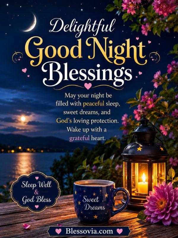 Delightful Good Night Blessings