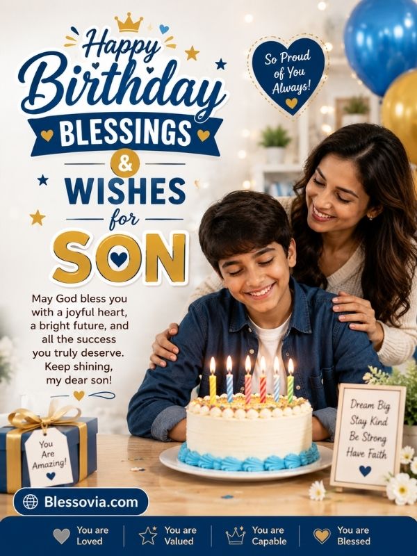 Happy Birthday Blessings & Wishes for Son