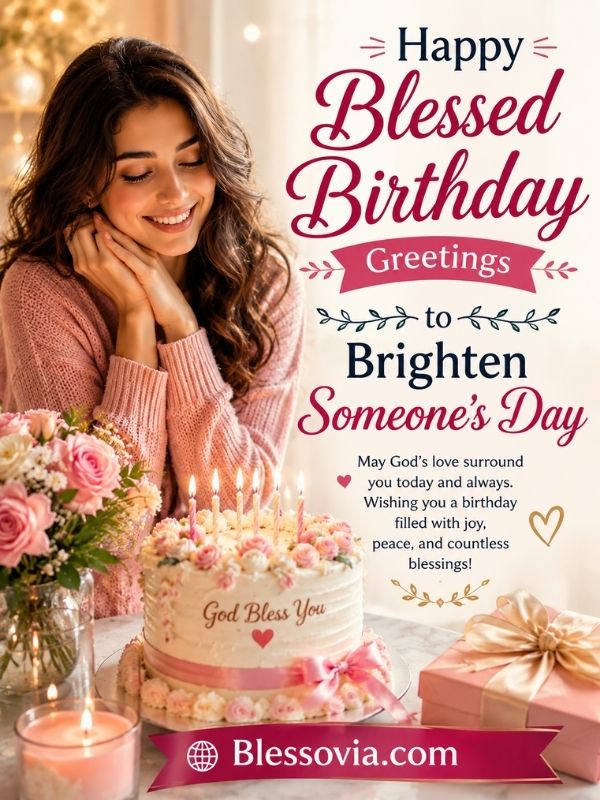 Happy Blessed Birthday Greetings to Brighten Someone's Day
