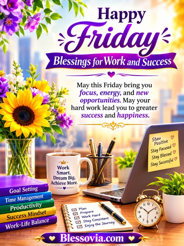 Happy Friday Blessings for Work and Success