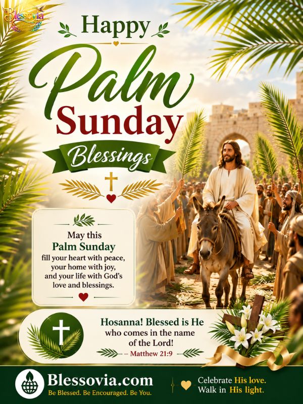 Happy Palm Sunday Blessings 2026