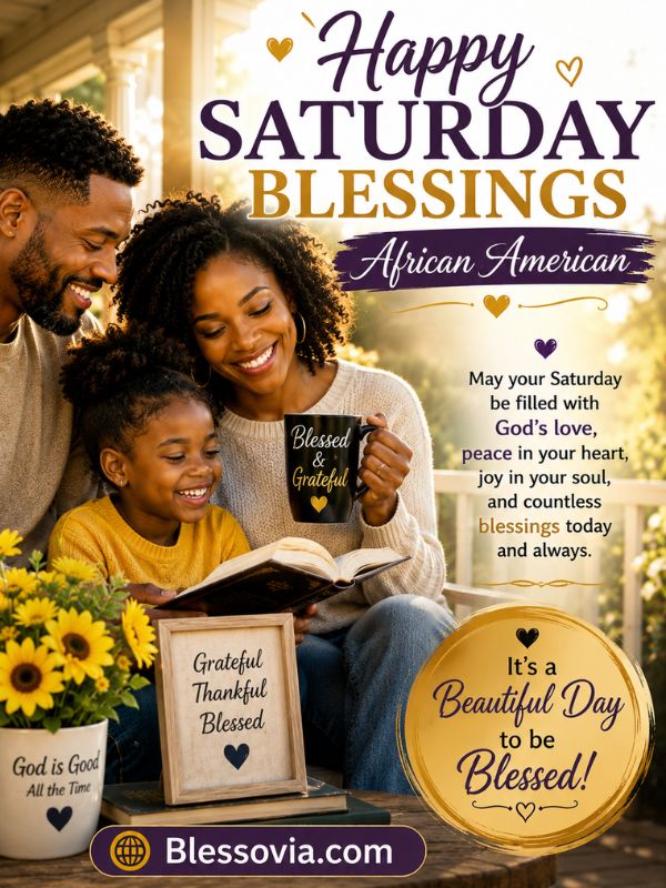 Happy Saturday Blessings African American