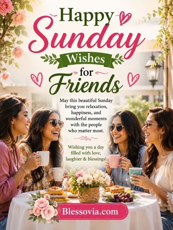 Happy Sunday Wishes for Friends