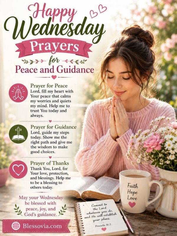 Happy Wednesday Prayers for Peace and Guidance