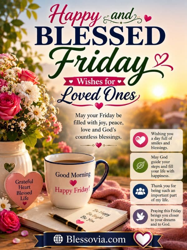 Happy and Blessed Friday Wishes for Loved Ones