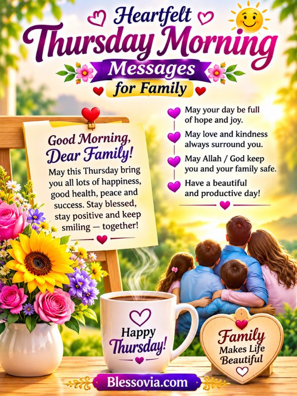 Heartfelt Thursday Morning Messages for Family