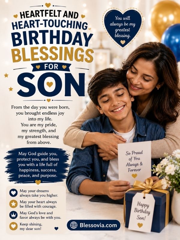 Heartfelt and Heart-Touching Birthday Blessings for Son