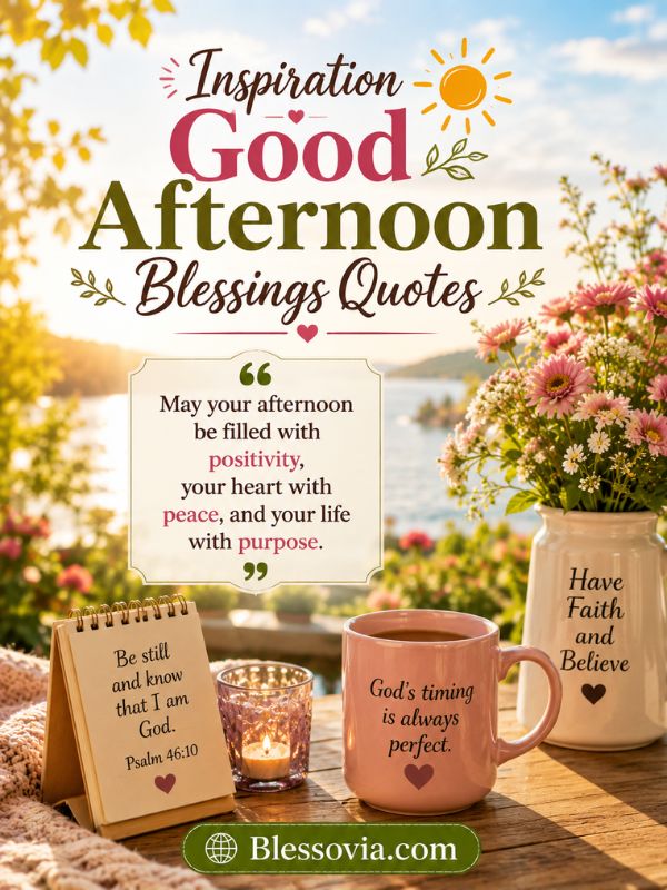 Inspiration Good Afternoon Blessings Quotes