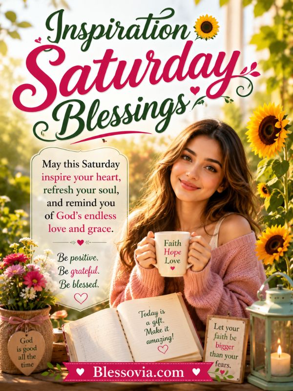 Inspiration Saturday Blessings 🌻