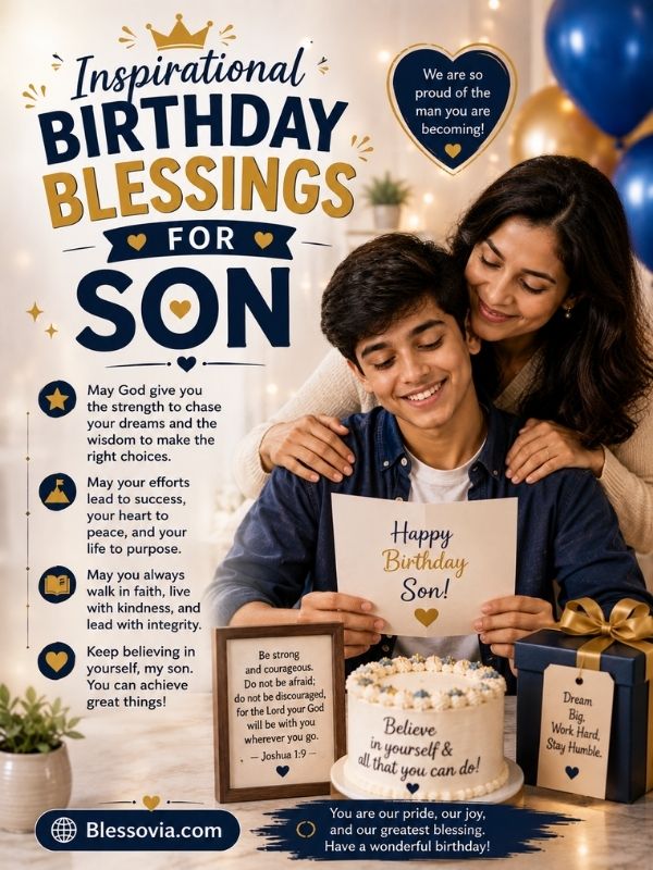 Inspirational Birthday Blessings for Son