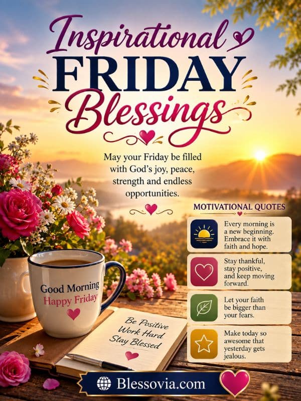 Inspirational Friday Blessings and Motivational Quotes