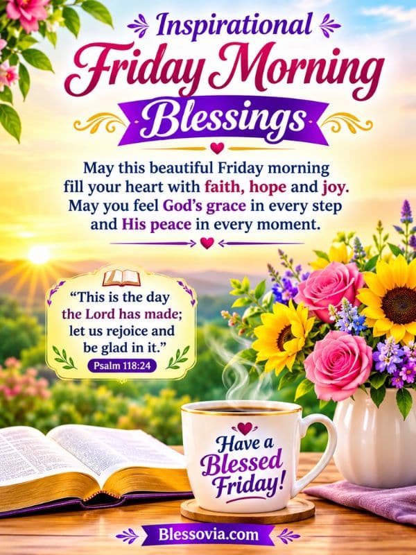 Inspirational Friday Morning Blessings
