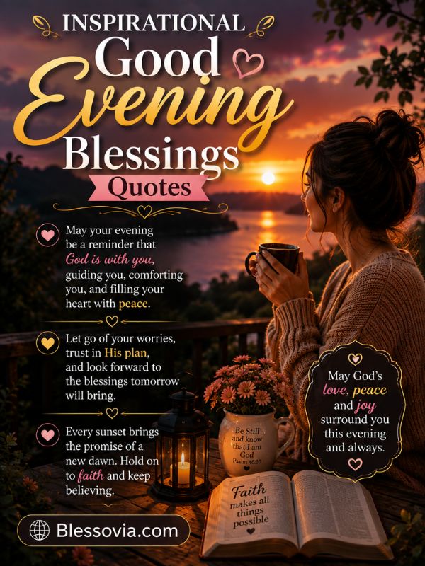 Inspirational Good Evening Blessings Quotes