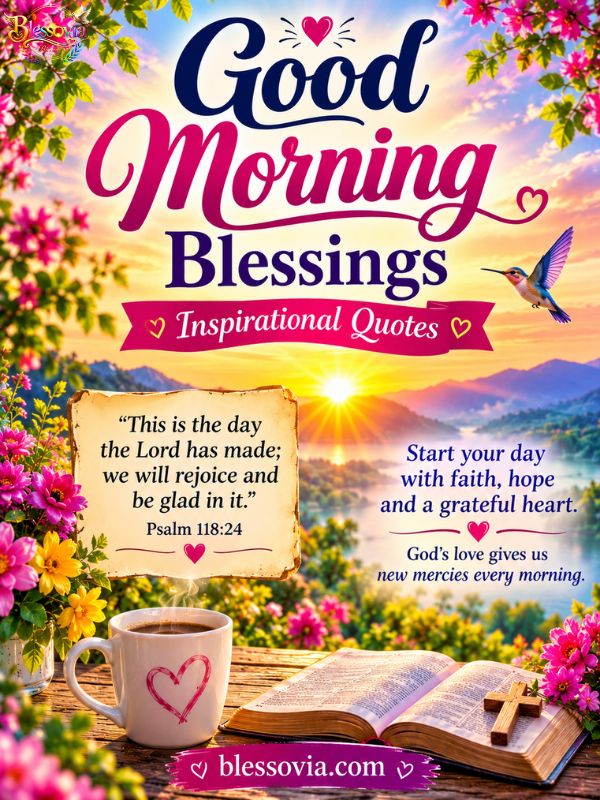 Inspirational Good Morning Blessings Quotes