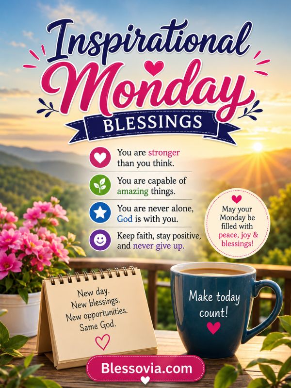 Inspirational Monday Blessings