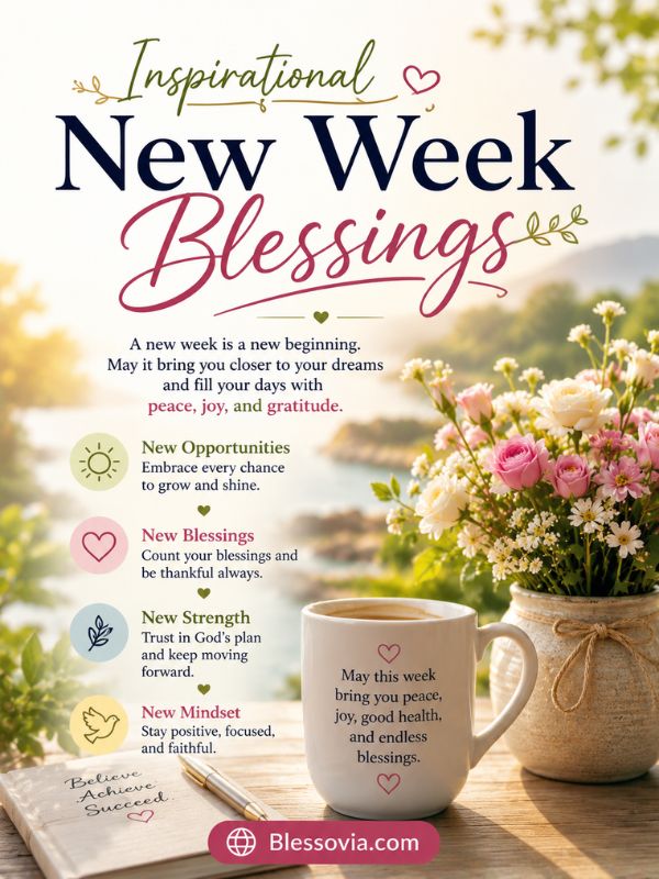 Inspirational New Week Blessings