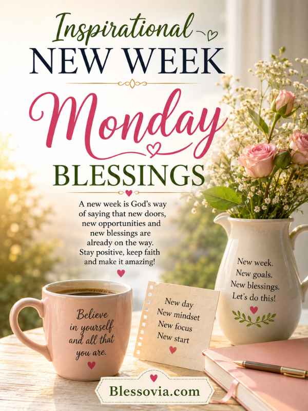 Inspirational New Week Monday Blessings
