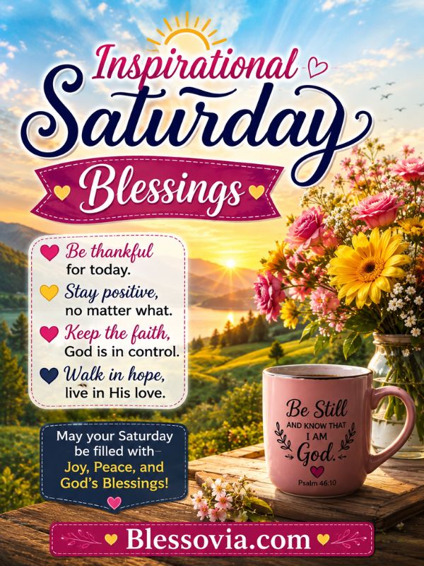 Inspirational Saturday Blessings