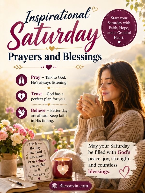 Inspirational Saturday Prayers and Blessings