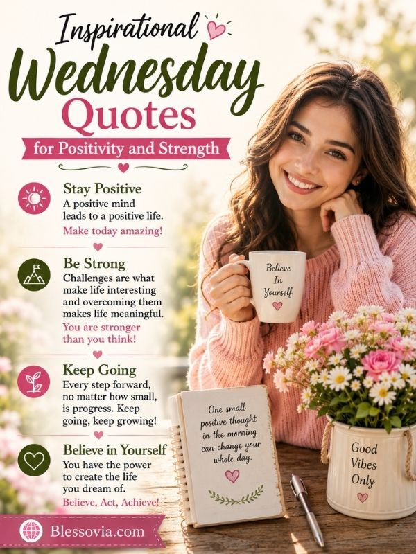 Inspirational Wednesday Quotes for Positivity and Strength