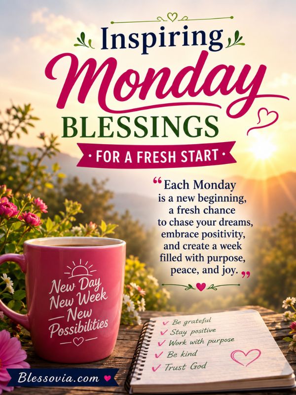 Inspiring Monday Blessings Quotes for a Fresh Start