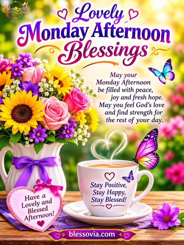 Lovely Monday Afternoon Blessings