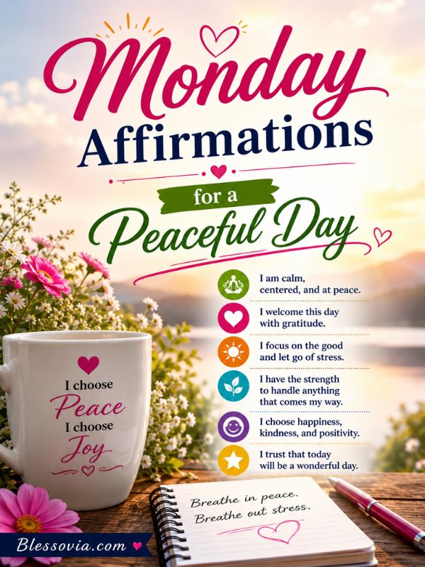 Monday Affirmations for a Peaceful Day