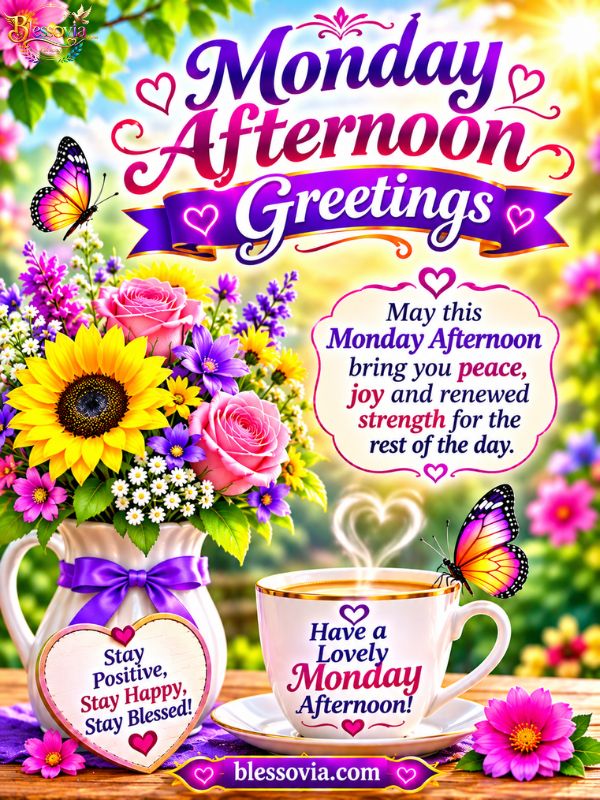Monday Afternoon Greetings